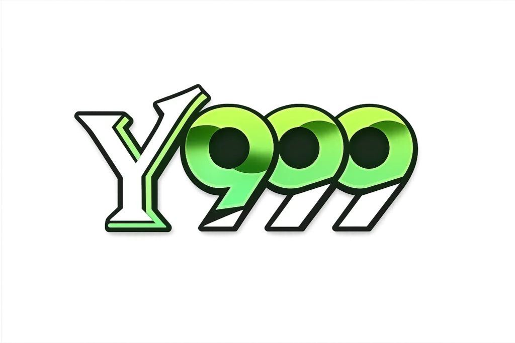 Y999 logo design with green gradients